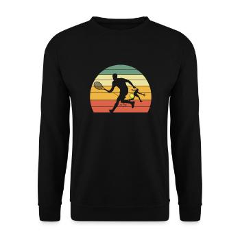 paddle tennis paddleball padel tennis joueur de - Sweat-shirt Unisexe - noir - Devant - Alina (178cm) & Michal (187cm)