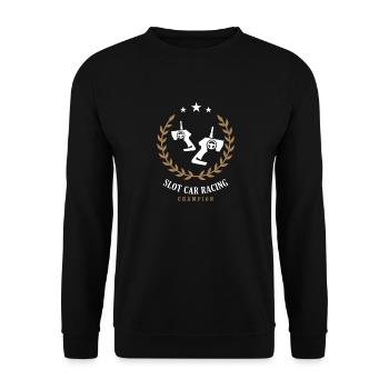 Slot Car Racing Champion Drag Racing RC Car Slot - Unisex Sweatshirt - black - Front - Alina (178cm) & Michal (187cm)
