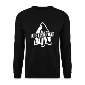 I'd Find That Arrowhead Hunter Hunting Tips - Unisex Sweatshirt - black - Front - Alina (178cm) & Michal (187cm)
