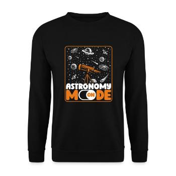 Mode Astronomie Sur Astronomie Photographe Cosmologiste - Sweat-shirt Unisexe - noir - Devant - Alina (178cm) & Michal (187cm)
