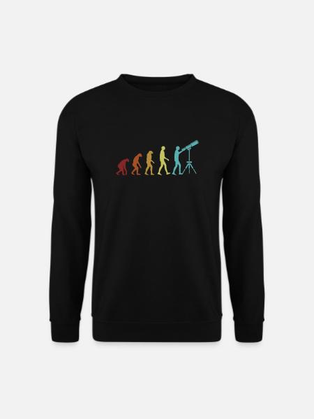 Astronomy Evolution Starry Sky Cosmologist - Unisex Sweatshirt - black