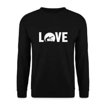 Amour Astronomie Photographe Starry Sky Cosmologiste - Sweat-shirt Unisexe - noir - Devant - Alina (178cm) & Michal (187cm)