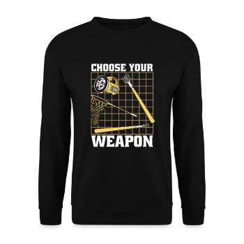 Choose Your Weapon Tadpole Tree Frog Toad - Unisex Sweatshirt - black - Front - Alina (178cm) & Michal (187cm)