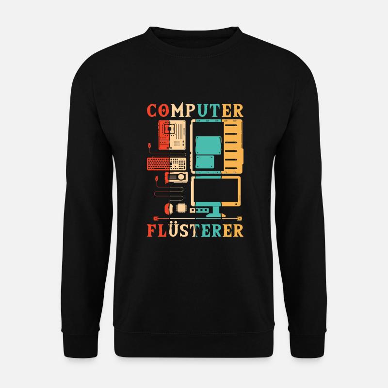 Computer Flüsterer Informatiker Admin - Unisex Pullover - Schwarz