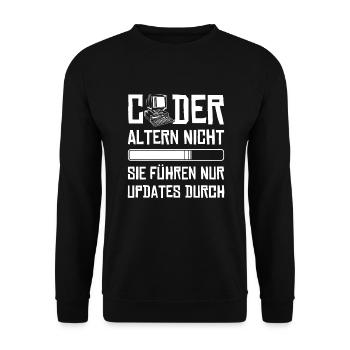 Coder Altern Nicht Developer Softwareingenieur - Unisex Pullover - Schwarz - Vorne - Alina (178cm) & Michal (187cm)
