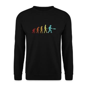 Pizza Evolution Pizza Pizza Tray Pizza Oven - Unisex Sweatshirt - black - Front - Alina (178cm) & Michal (187cm)