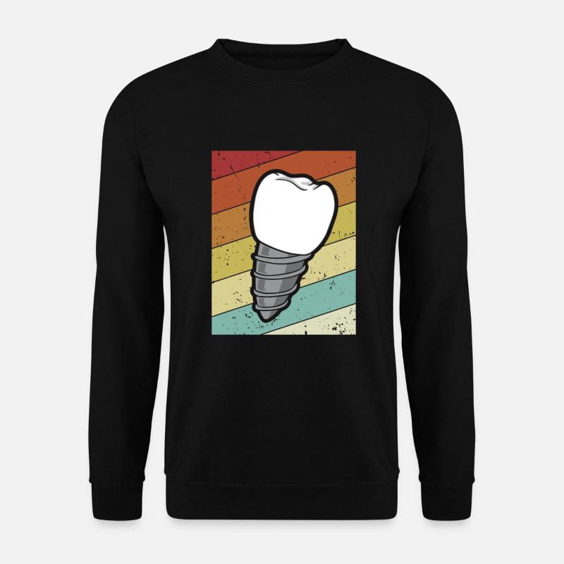 Retro Zahntechnischer Assistent Zahnlabor - Unisex Pullover - Schwarz
