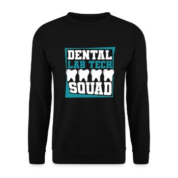 Dental Laboratory Dental Laboratory Master Dental Technician - Unisex Sweatshirt - black - Front - Alina (178cm) & Michal (187cm)