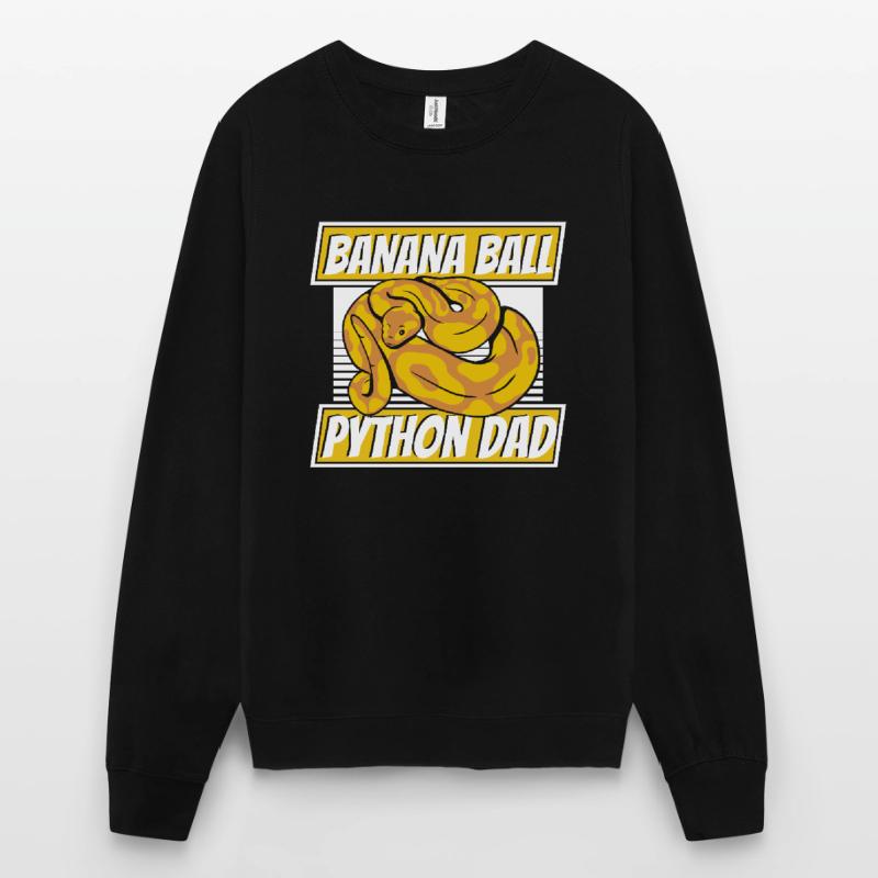 Boule de banane Python Papa Python Serpent Banane Sweat-shirt Unisexe