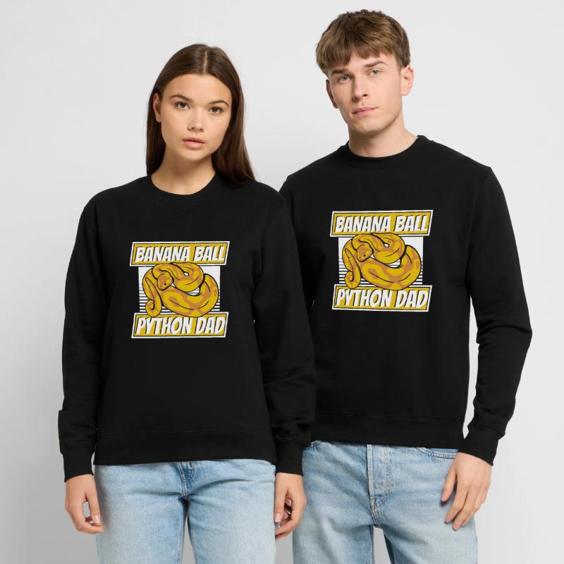 Boule de banane Python Papa Python Serpent Banane Sweat-shirt Unisexe