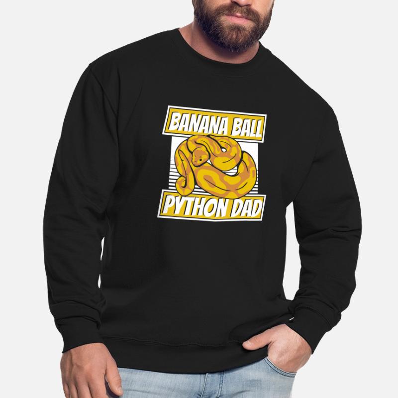 Boule de banane Python Papa Python Serpent Banane Sweat-shirt Unisexe