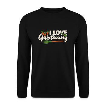J’aime jardiner jardinier potager horticulture jardinier - Sweat-shirt Unisexe - noir - Devant - Alina (178cm) & Michal (187cm)