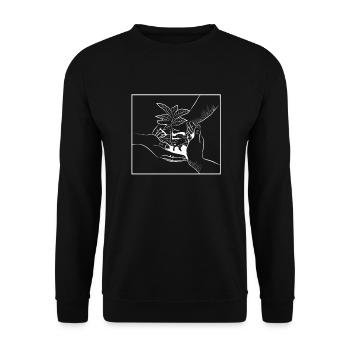 allotment garden allotment garden horticulture gardener - Unisex Sweatshirt - black - Front - Alina (178cm) & Michal (187cm)