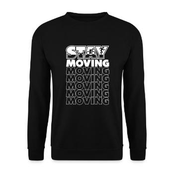 Stay Moving Triathlete Training Triathlon Bike Pro - Unisex Sweatshirt - black - Front - Alina (178cm) & Michal (187cm)