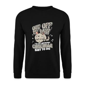 Out Off My Way Longhair Shorttail Long Tail - Unisex Sweatshirt - black - Front - Alina (178cm) & Michal (187cm)