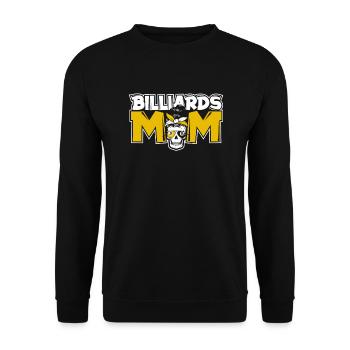 Billiards Mom Billardtisch Billiards Snooker - Unisex Pullover - Schwarz - Vorne - Alina (178cm) & Michal (187cm)