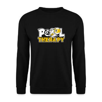 Pool Therapy Snooker Billardtisch Billiards - Unisex Pullover - Schwarz - Vorne - Alina (178cm) & Michal (187cm)