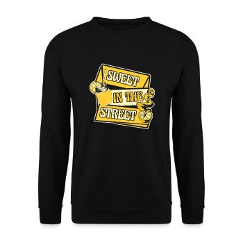 Sweet In The Street Lemonade Lemonade - Unisex Sweatshirt - black - Front - Alina (178cm) & Michal (187cm)