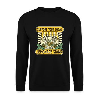 Soutenez votre stand de limonade local Limonade - Sweat-shirt Unisexe - noir - Devant - Alina (178cm) & Michal (187cm)