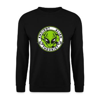 Ancien théoricien extraterrestre Conspiration OVNI - Sweat-shirt Unisexe - noir - Devant - Alina (178cm) & Michal (187cm)