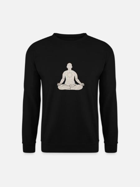 Kundalini Ashtanga Hatha Asanas Yogalehrer Yoga - Unisex Pullover - Schwarz