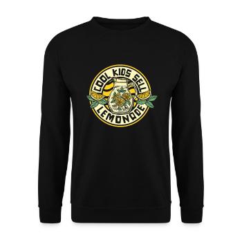 Cool Kids Sell Lemonade Limonade Liebhaber - Unisex Pullover - Schwarz - Vorne - Alina (178cm) & Michal (187cm)