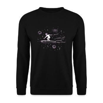 Surfer Conspiracy Außerirdischer Ufo Alien - Sweat-shirt Unisexe - noir - Devant - Alina (178cm) & Michal (187cm)