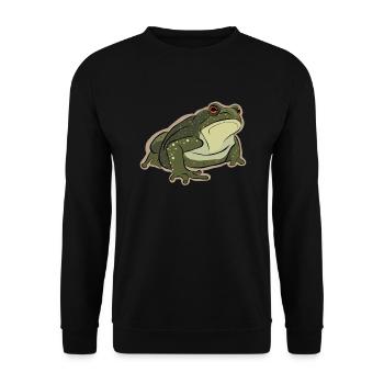 Tree Frog Toad Tadpole Frog Breeder Frog - Unisex Sweatshirt - black - Front - Alina (178cm) & Michal (187cm)