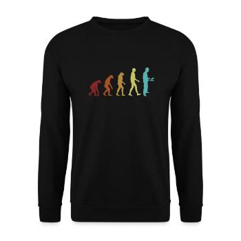 Pancakes Evolution Recettes Flapjack Lover Pancake - Sweat-shirt Unisexe - noir - Devant - Alina (178cm) & Michal (187cm)