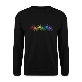 LGBT Arc-en-ciel Costa Rica Pet Red Eyed Tree Frog - Sweat-shirt Unisexe - noir - Devant - Alina (178cm) & Michal (187cm)