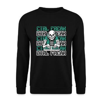 CTRL Freak Softwareentwickler Developer - Unisex Pullover - Schwarz - Vorne - Alina (178cm) & Michal (187cm)