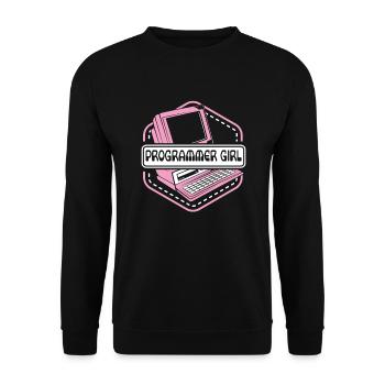Programmeuse Ingénieur logiciel Développeur - Sweat-shirt Unisexe - noir - Devant - Alina (178cm) & Michal (187cm)