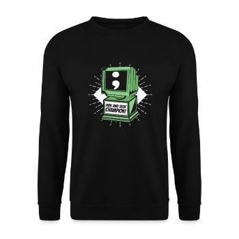 Hide And Seek Champion Software Engineer Coder - Unisex Sweatshirt - black - Front - Alina (178cm) & Michal (187cm)