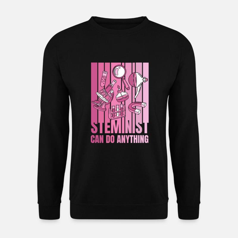 Steminist kann alles MINT-Wissenschaftler Steminist - Unisex Pullover - Schwarz