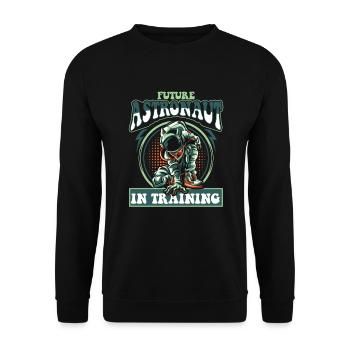 Futur astronaute en formation vaisseau spatial Taikonaut - Sweat-shirt Unisexe - noir - Devant - Alina (178cm) & Michal (187cm)