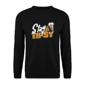 Stay Tipsy Mixologist Barman Barman Barmaid Barmaid - Sweat-shirt Unisexe - noir - Devant - Alina (178cm) & Michal (187cm)
