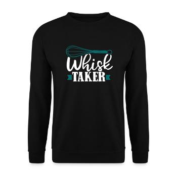 Preneur de fouet Boulangerie Confiseur Hobby Boulanger Boulanger - Sweat-shirt Unisexe - noir - Devant - Alina (178cm) & Michal (187cm)
