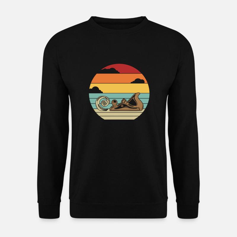 Retro Schreiner Holztechniker Carpenter Tischler - Unisex Pullover - Schwarz