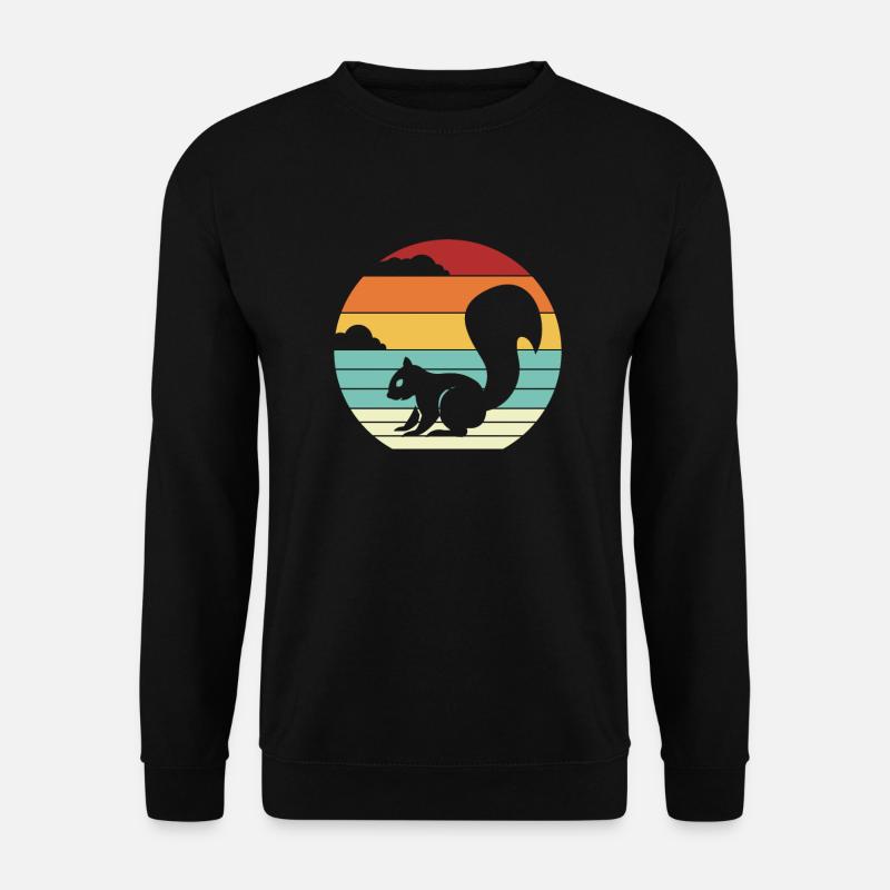 Retro Grey Squirrel Fox Squirrel - Unisex Sweatshirt - black