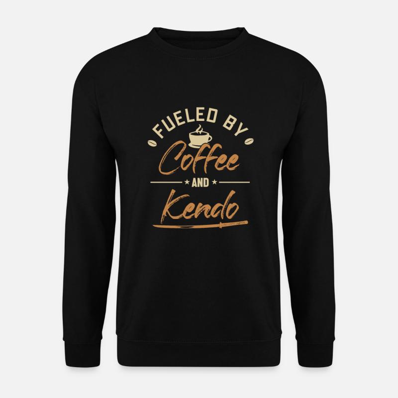 Fueled by Coffee and Kendo Kenjutsu Kata Katana - Unisex Pullover - Schwarz