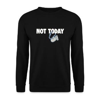 Not Today Koala Speed Climbing Sport Climbing - Unisex Sweatshirt - black - Front - Alina (178cm) & Michal (187cm)