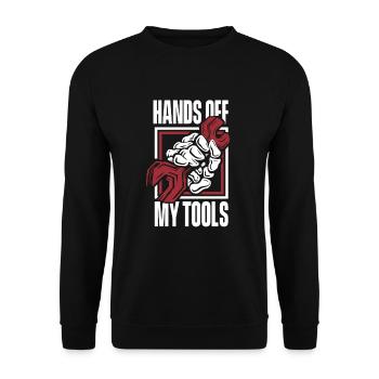Ne touchez pas à mes outils Mécanicien de voiture Maître de voiture - Sweat-shirt Unisexe - noir - Devant - Alina (178cm) & Michal (187cm)