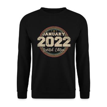 Les légendes sont nées en janvier 2022 - Sweat-shirt Unisexe - noir - Devant - Alina (178cm) & Michal (187cm)