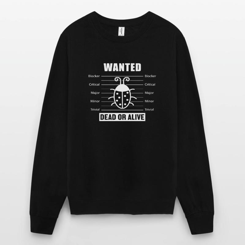 Bugs Wanted Software Developer Developer Unisex Sweatshirt