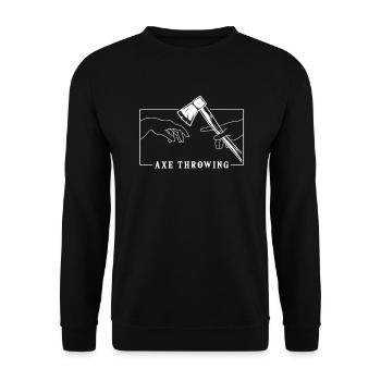 Michelangelo Création du jeu de lancer de hache Adam - Sweat-shirt Unisexe - noir - Devant - Alina (178cm) & Michal (187cm)