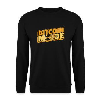 Mode Bitcoin Sur Blockchain Crypto Crypto - Sweat-shirt Unisexe - noir - Devant - Alina (178cm) & Michal (187cm)