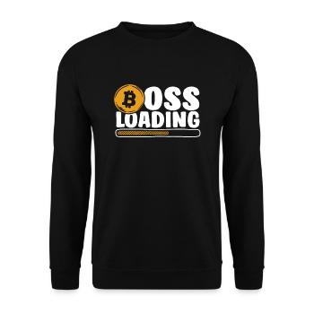 Loading Crypto Kryptowährung Blockchain - Unisex Pullover - Schwarz - Vorne - Alina (178cm) & Michal (187cm)