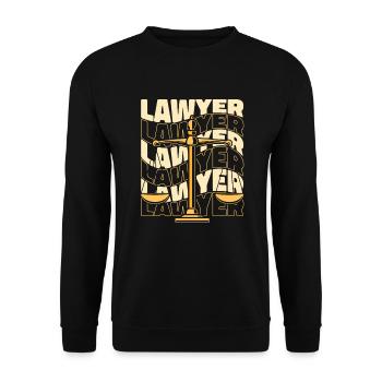 Avocat Conseiller juridique Procureur général Droit - Sweat-shirt Unisexe - noir - Devant - Alina (178cm) & Michal (187cm)