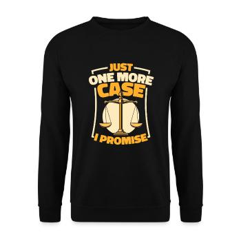 Just One More Case I Promise Attorney General - Unisex Sweatshirt - black - Front - Alina (178cm) & Michal (187cm)