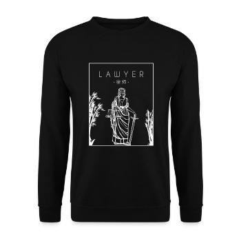Avocat Chinois Hanzi Conseiller juridique Avocat - Sweat-shirt Unisexe - noir - Devant - Alina (178cm) & Michal (187cm)